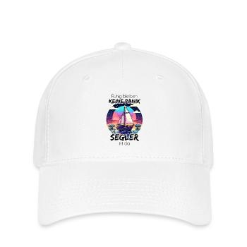 Pas de panique, le marin est là - voilier - Casquette Flexfit - blanc - Devant