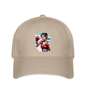 Boxer / Sport / Fight / Arena / Boxing Ring / Fists - Flexfit Cap - khaki - Front