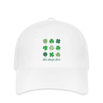 Live-Lachglück - Flexfit Cap - Weiß - Vorne