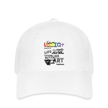 Celebrating Love & Diversity - Flexfit Cap - Weiß - Vorne