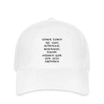 Leben - Flexfit Cap - Weiß - Vorne