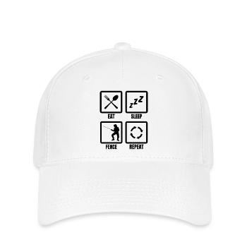 Fechter Tagesablauf - Flexfit Cap - Weiß - Vorne