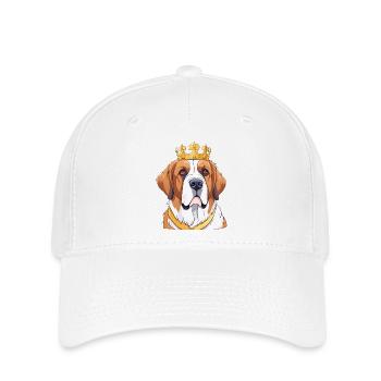 "Crowned Heads" - St. Bernards - Flexfit Cap - white - Front