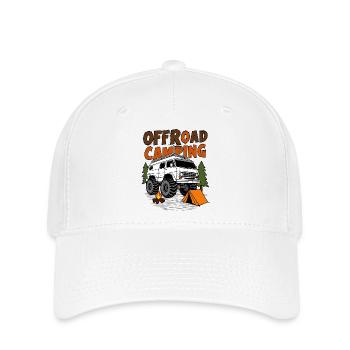 Camping tout-terrain - Casquette Flexfit - blanc - Devant