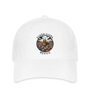 Guadalajara Mexiko Städte Design - Flexfit Cap - Weiß - Vorne