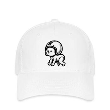Baby an Bord, ein Familienausflug - Flexfit Cap - Weiß - Vorne