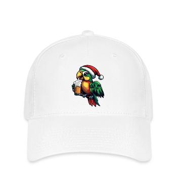 Papagai Weihnachten Bier - Flexfit Cap - Weiß - Vorne