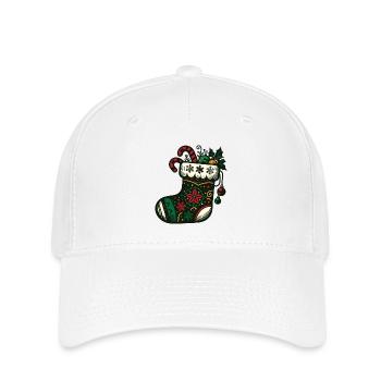 Christmas Stocking - Flexfit Cap - white - Front