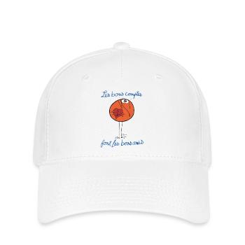 Les bons comptes - Casquette Flexfit - blanc - Devant