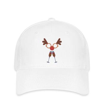 Weihnachtsdesign-Geschenkidee-Feier - Flexfit Cap - Weiß - Vorne