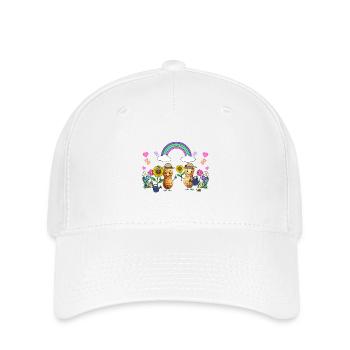 Peanut Enfant Enfants Printemps Bambins Bébé - Casquette Flexfit - blanc - Devant