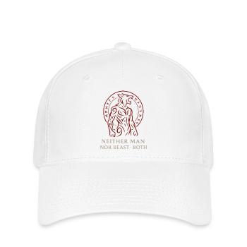 Stammes-Werwolf-Hybrid-Design - Flexfit Cap - Weiß - Vorne