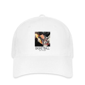 Basketball Feu Joueur de basket-ball Fan Dunking Sport - Casquette Flexfit - blanc - Devant