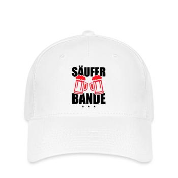 Säufer Bande - Flexfit Cap - Weiß - Vorne