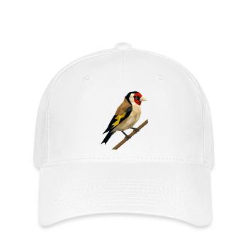 Chardonneret polygonal – Élégance géométrique - Casquette Flexfit - blanc - Devant