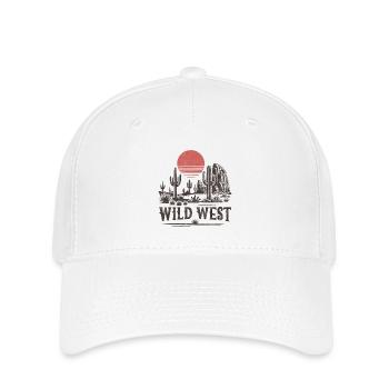 Wilder Westen - Flexfit Cap - Weiß - Vorne