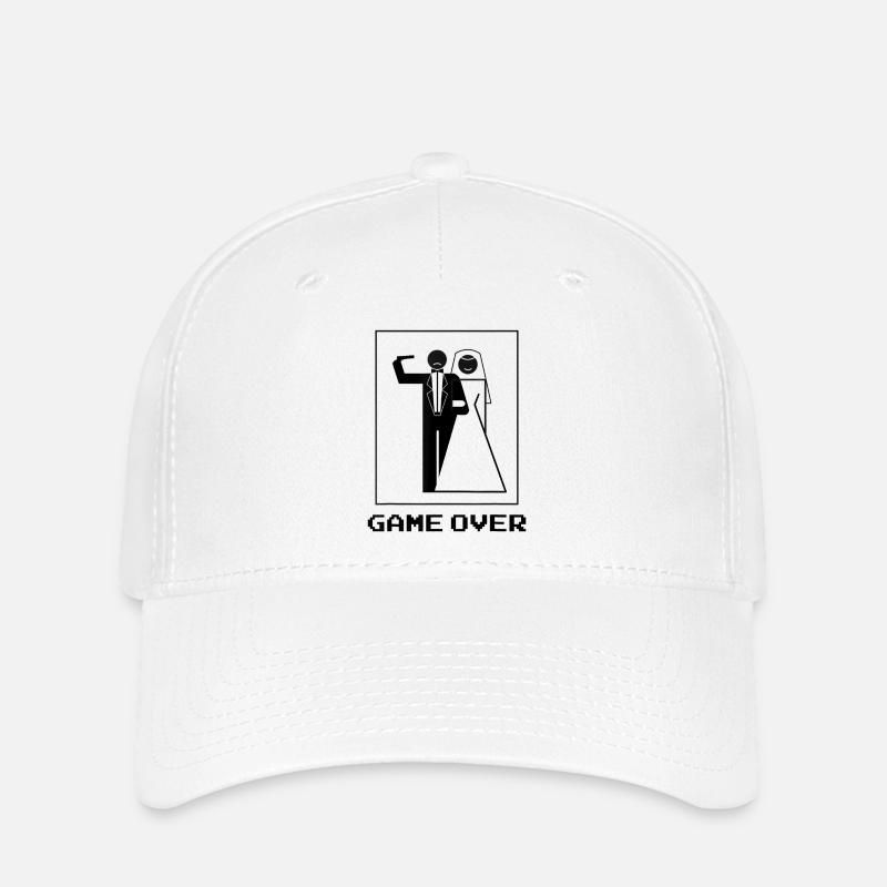 Game Over Funny Stag Party - Flexfit Cap - white