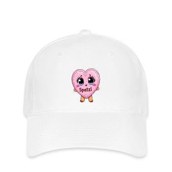 Octobre Volksfest Spatzl Pain d’épice Coeur Petite amie - Casquette Flexfit - blanc - Devant