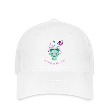 Refreshing thought power motif - Flexfit Cap - white - Front