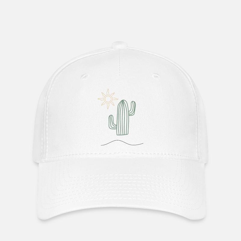 Cactus in sunlight - Flexfit Cap - white