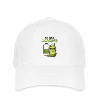 Loading Screen Green Smoothie Matcha Viral - Flexfit Cap - white - Front