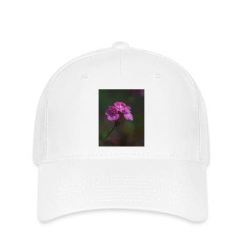 fleurs roses - Casquette Flexfit - blanc - Devant