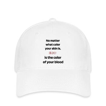 blood color - Flexfit Cap - white - Front