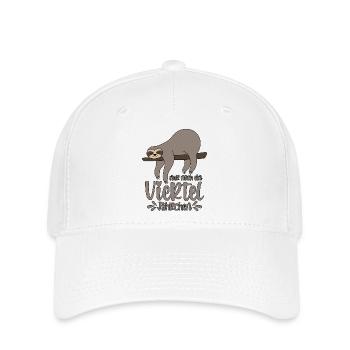 Faultier Schlafmütze Nur noch ein viertel Jährchen - Flexfit Cap - Weiß - Vorne