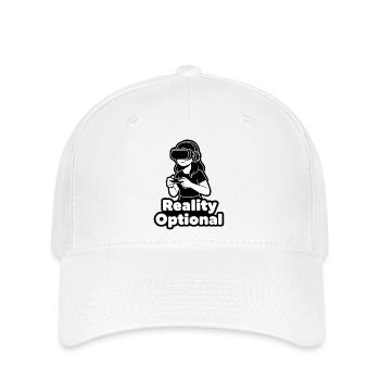 Réalité Illustration VR facultative - Casquette Flexfit - blanc - Devant