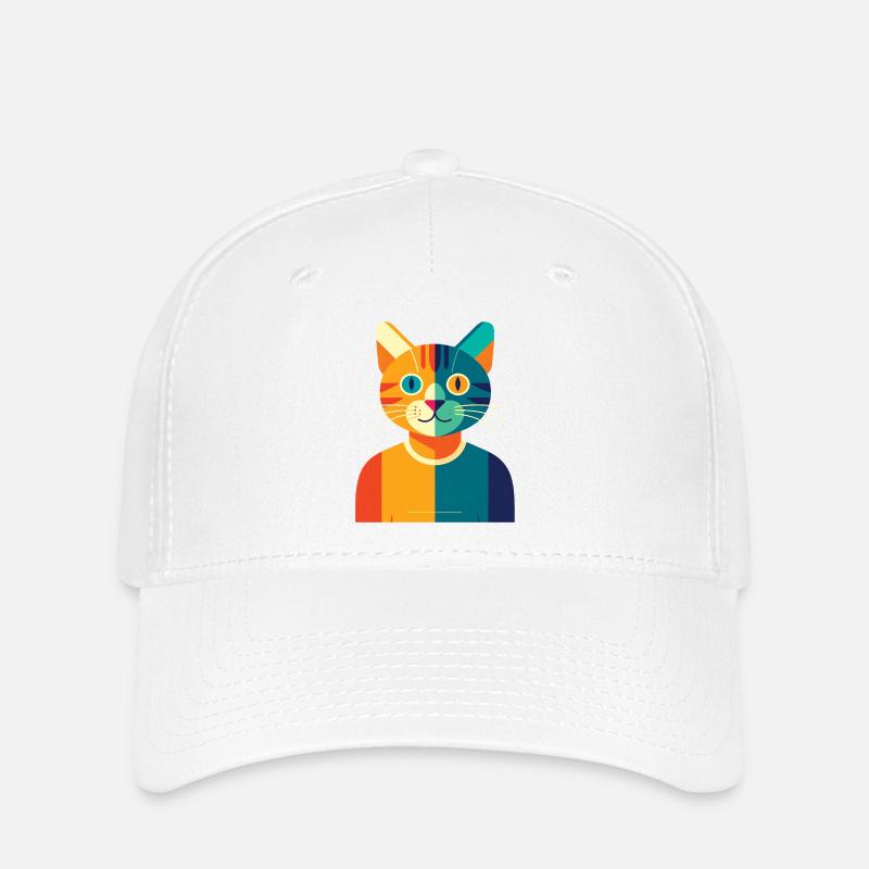 CAT MULTICOLORE – Baby & Kinder - Flexfit Cap - Weiß