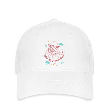 TIRED OF YOUR BULLSHIT - Flexfit Cap - white - Front