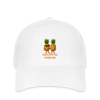 Soulmates Pineapples Forever - Flexfit Cap - Weiß - Vorne