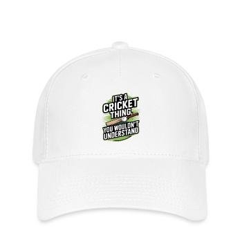 Lustiges Kricket Spruch Vintage Cricket Spiel - Flexfit Cap - Weiß - Vorne