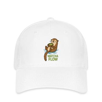 Matcha Flow Otter - Flexfit Cap - Weiß - Vorne