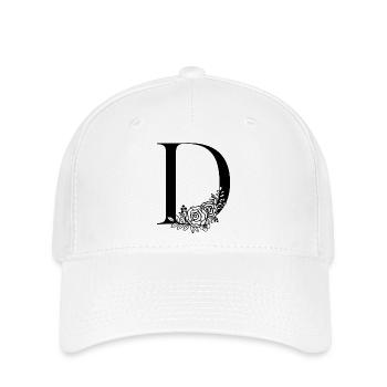 alphabet D - Flexfit Cap - white - Front