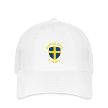 Sundsvallsköld in Schweden Sundsvall - Flexfit Cap - Weiß - Vorne
