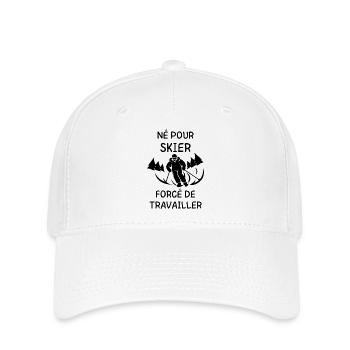Ski skier - Flexfit Cap - white - Front