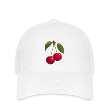 Cerises - Casquette Flexfit - blanc - Devant