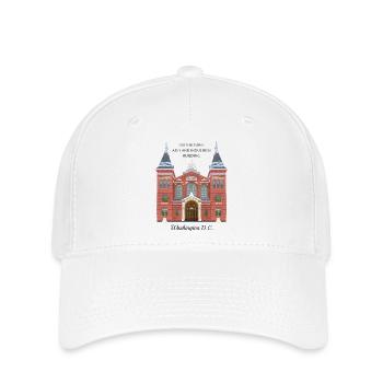 Washington DC, Handzeichnung Kunstmuseum, USA - Flexfit Cap - Weiß - Vorne