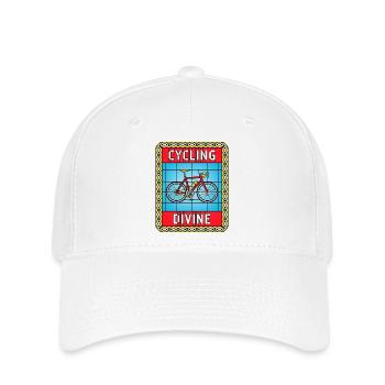 Cycling Stained Glass - Flexfit Cap - white - Front