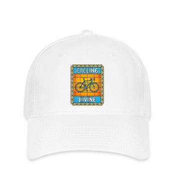 Cycling Stained Glass - Flexfit Cap - white - Front