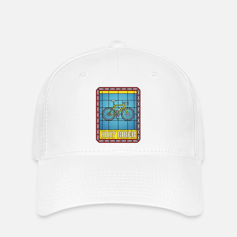 Vitrail de vélo - Casquette Flexfit - blanc