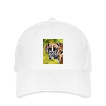 Portrait Boxer Regard Profond - Casquette Flexfit - blanc - Devant