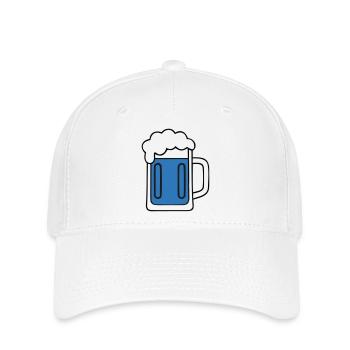 Beer Mug Foam Cheers Icon - Flexfit Cap - white - Front