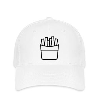 French fries - Flexfit Cap - white - Front