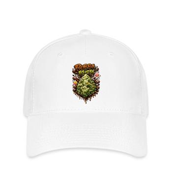 Graffiti Bubba Kush Imprimé - Casquette Flexfit - blanc - Devant