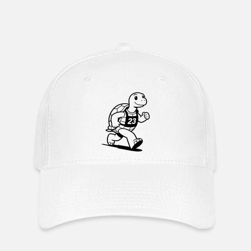 Marathon de Tortues - Casquette Flexfit - blanc