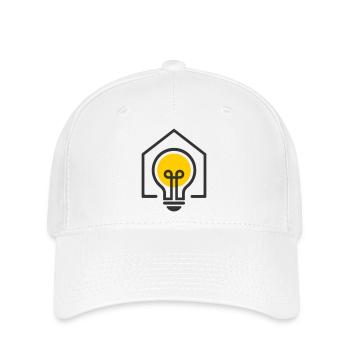 Electrician House Light Bulb Motif - Flexfit Cap - white - Front