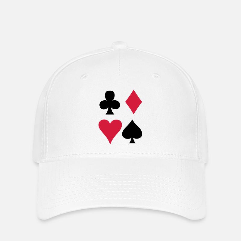 Giochi con le carte - Carta da Gioco - Flexfit Cap - bianco
