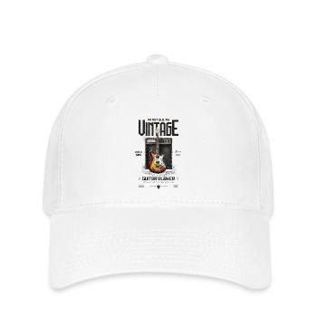 I'm Not Old I'm Vintage Retro 1980 Guitar - Flexfit Cap - white - Front